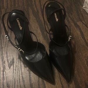 Women's Black Strappy Heels Larroude